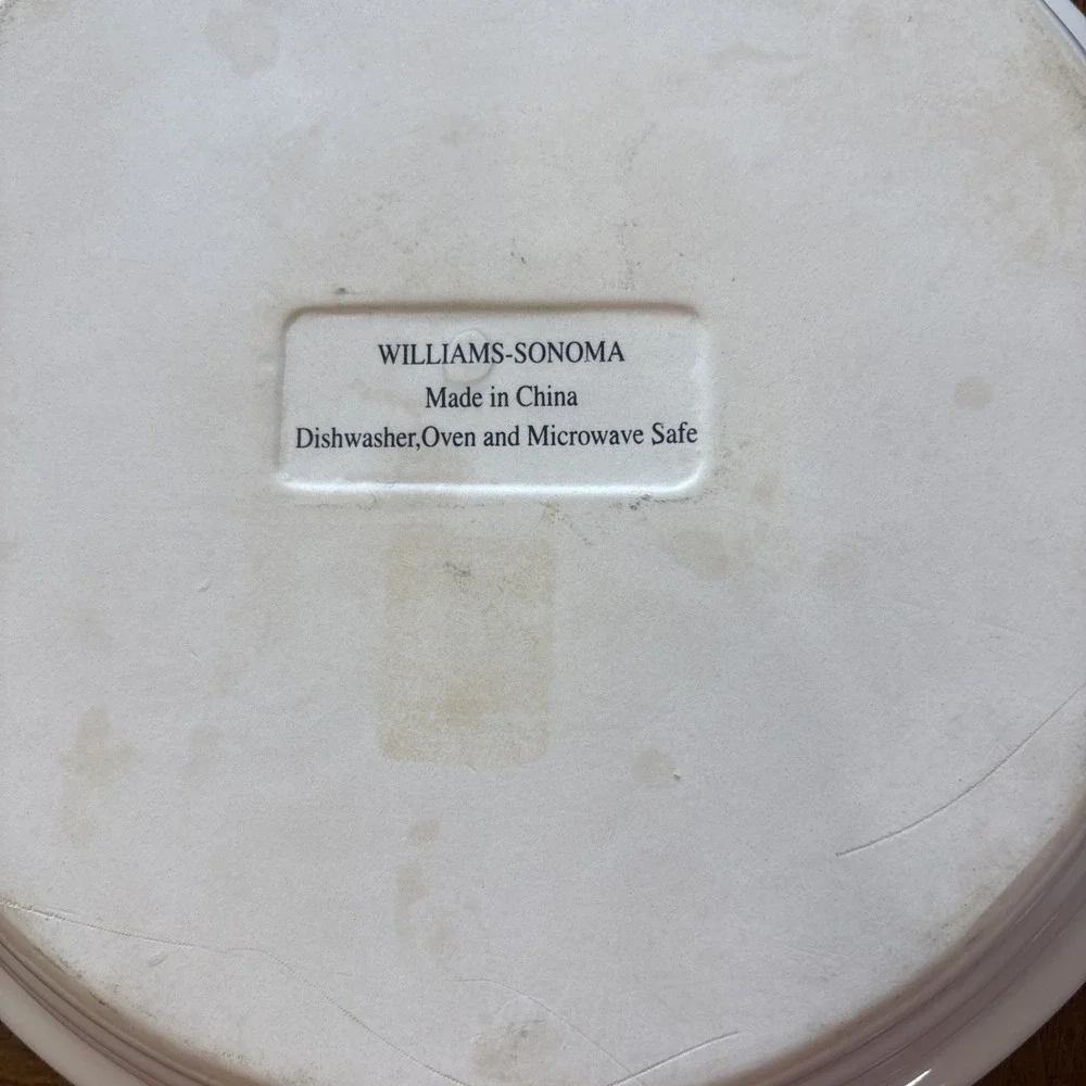 Williams Sonoma Fall Harvest Pumpkin Pie Plate Dish 10